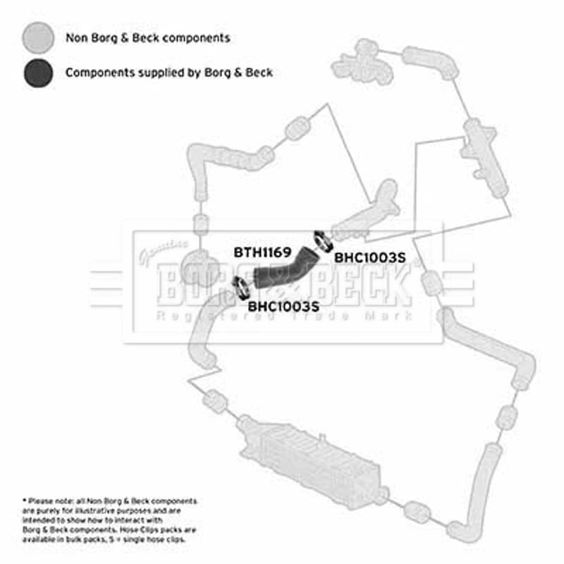 BORGBECK kompresoriaus padavimo žarna BTH1169