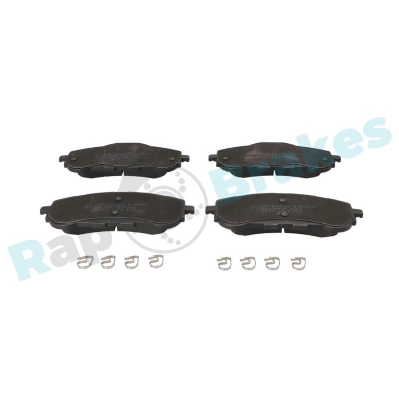 RAPBRAKES stabdžių trinkelių rinkinys, diskinis stabdys R-P0870