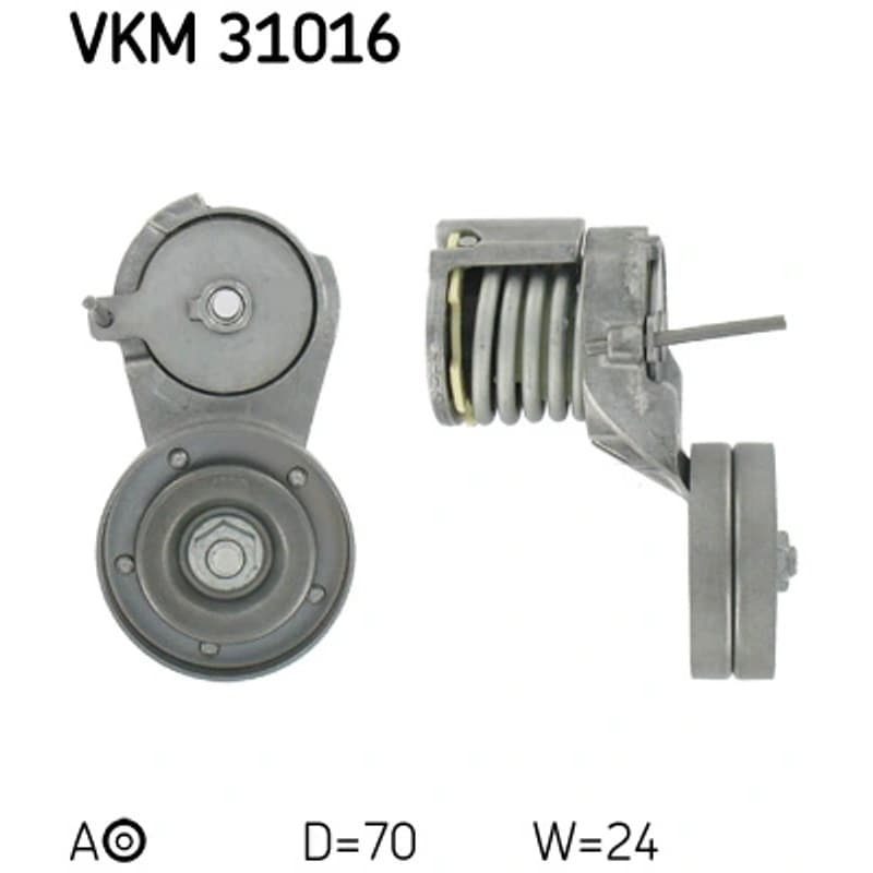 SKF VKM 31016 diržo įtempiklis, V formos rumbuotas diržas