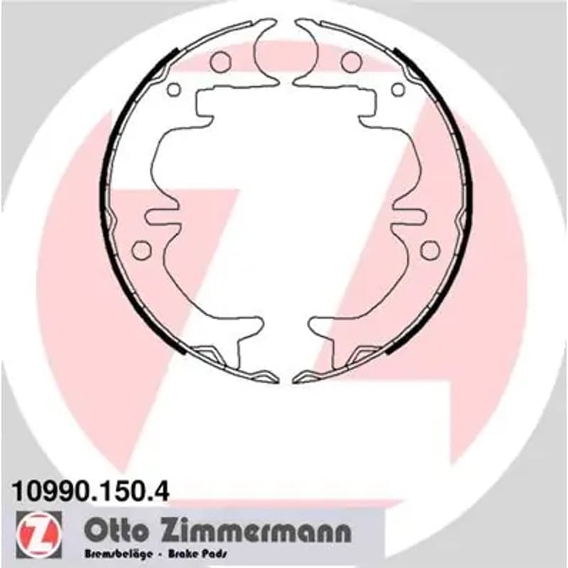 ZIMMERMANN stabdžių trinkelių komplektas, stovėjimo stabdis 10990.150.4
