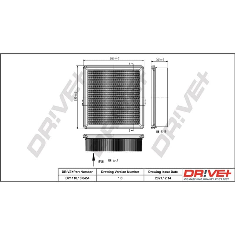 DRVE oro filtras DP1110.10.0454
