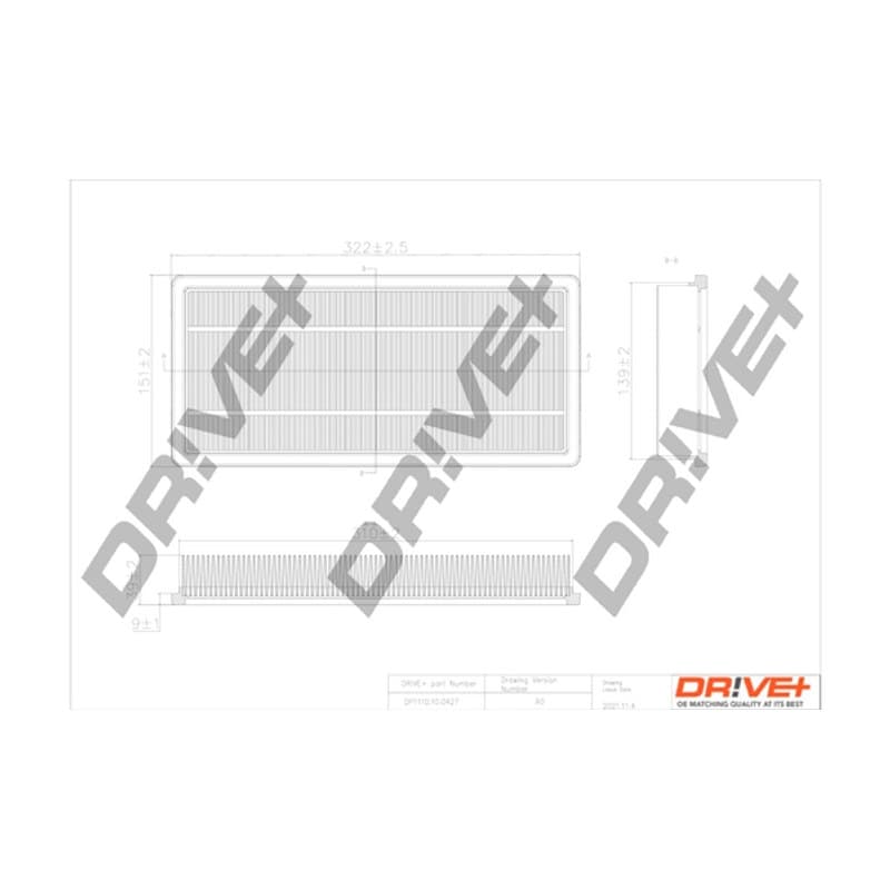 DRVE DP1110.10.0427 oro filtras