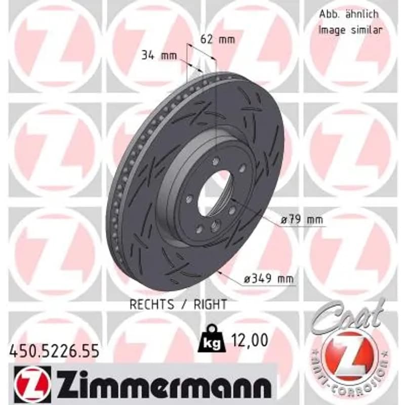 ZIMMERMANN stabdžių diskas 450.5226.55