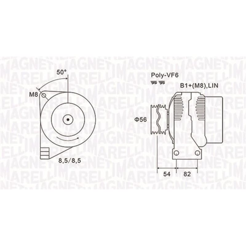 MAGNETIMARELLI kintamosios srovės generatorius 063732028010