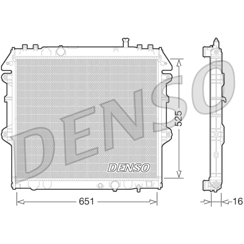 DENSO radiatorius, variklio aušinimas DRM50069