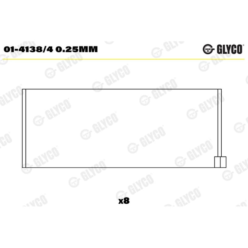 GLYCO guoliai dideliu galu 01-4138/4 0.25mm