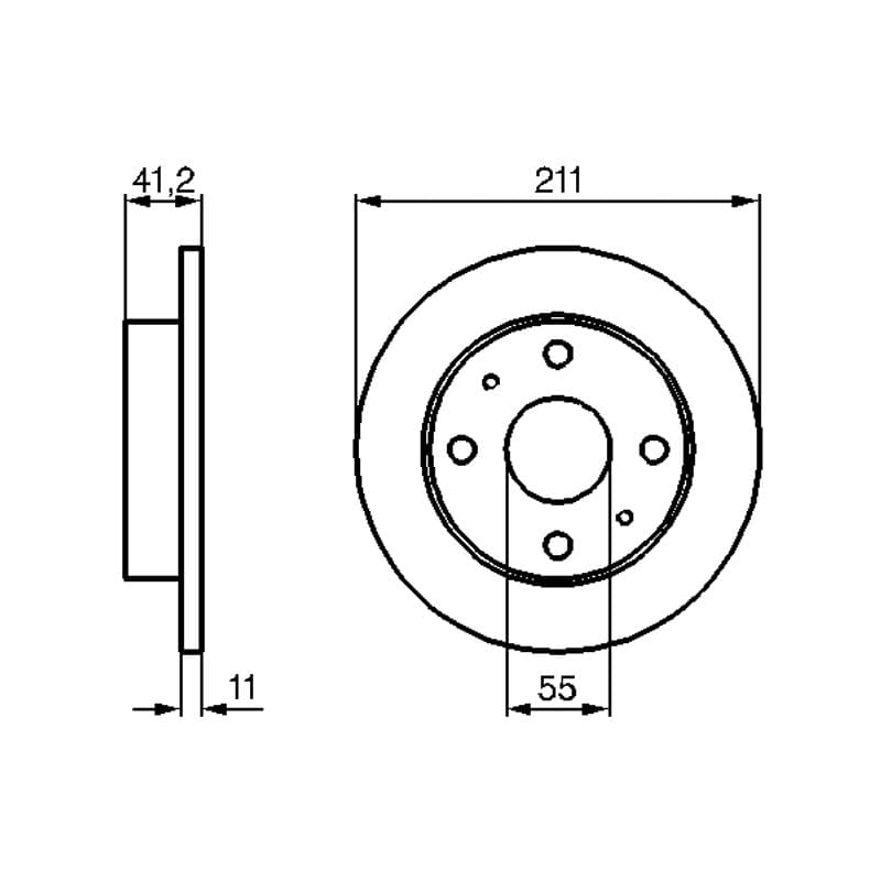BOSCH 0 986 479 119 stabdžių diskas
