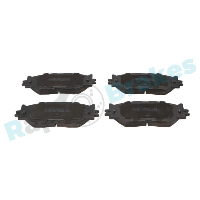 RAPBRAKES stabdžių trinkelių rinkinys, diskinis stabdys R-P1202