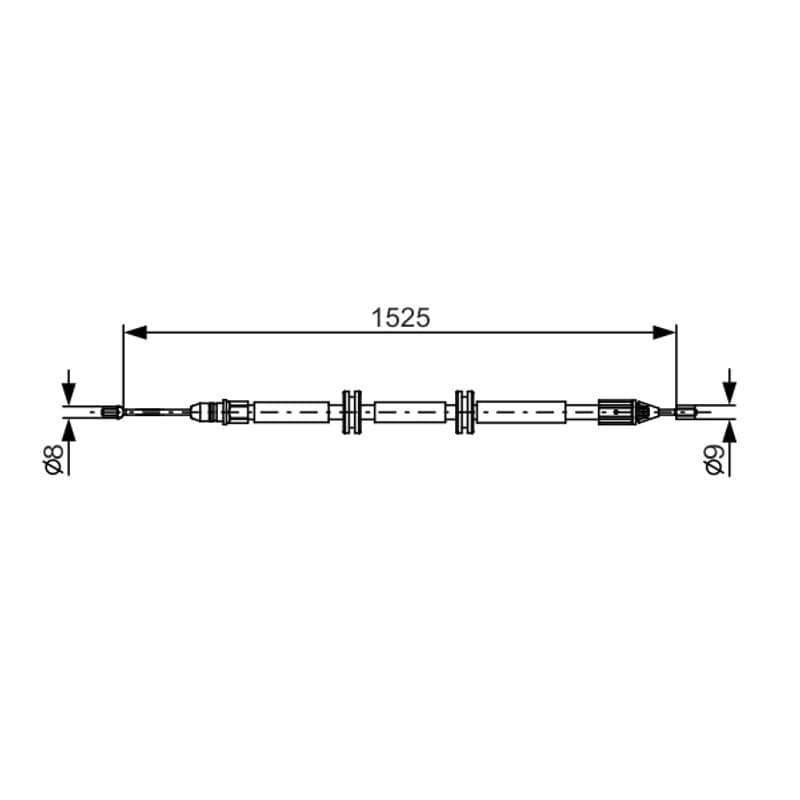 BOSCH 1 987 482 142 trosas, stovėjimo stabdys