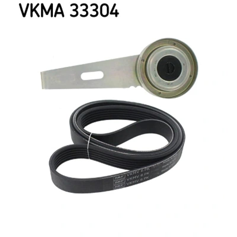 SKF VKMA 33304 V formos rumbuotas diržas, komplektas