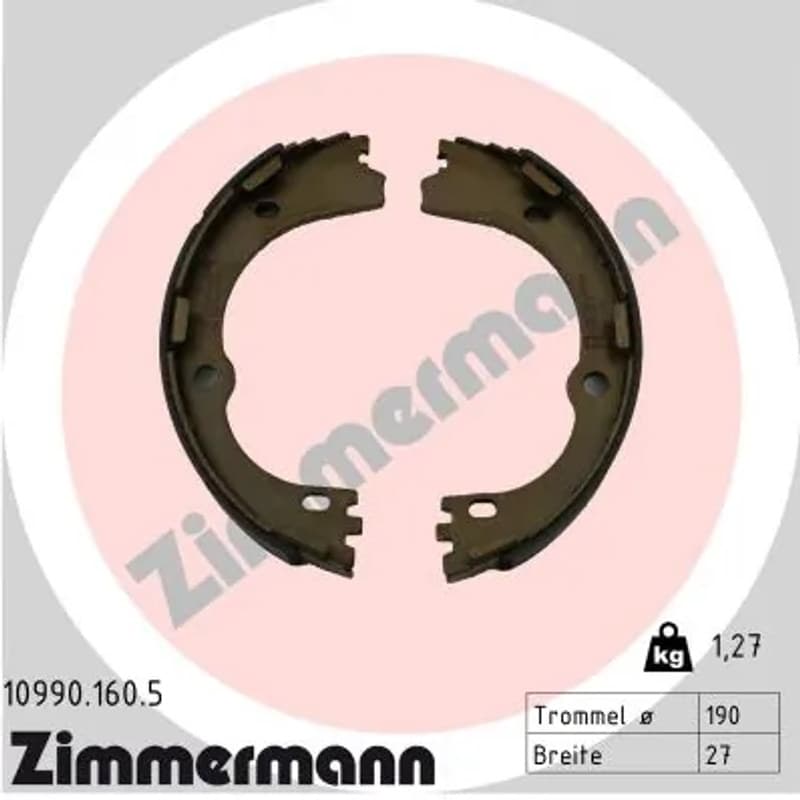 ZIMMERMANN stabdžių trinkelių komplektas 10990.160.5