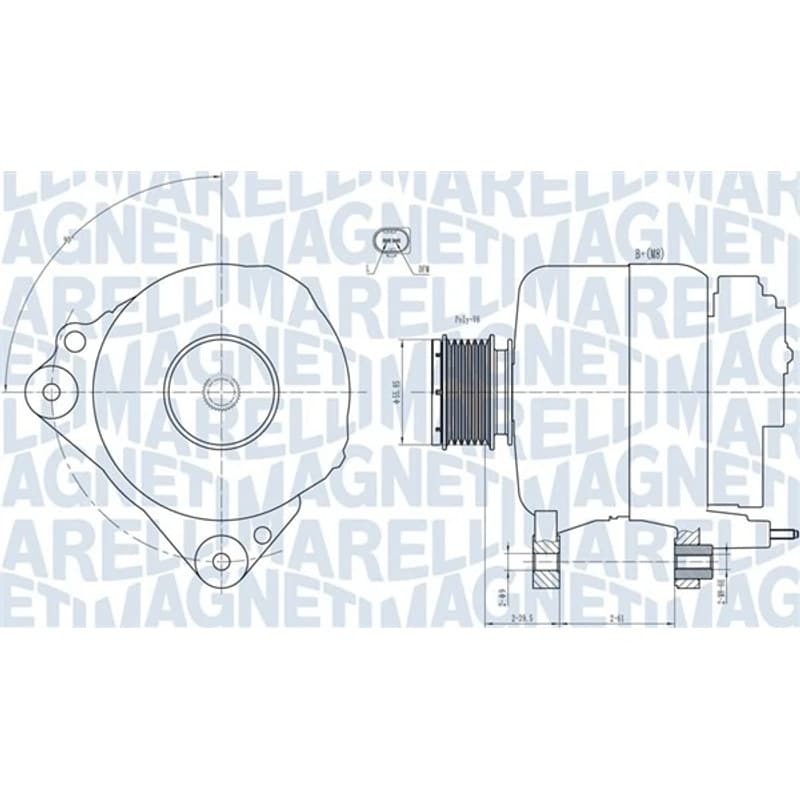 MAGNETIMARELLI kintamosios srovės generatorius 063731810010