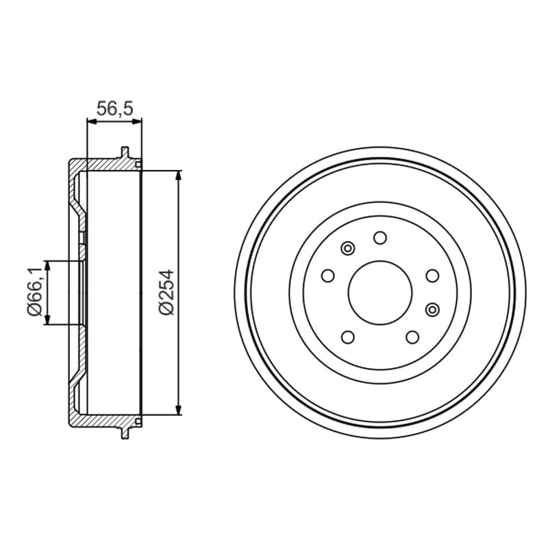 BOSCH 0 986 477 227 stabdžių būgnas