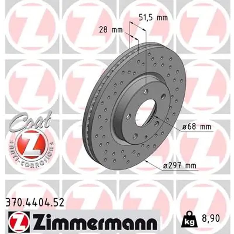 ZIMMERMANN stabdžių diskas 370.4404.52