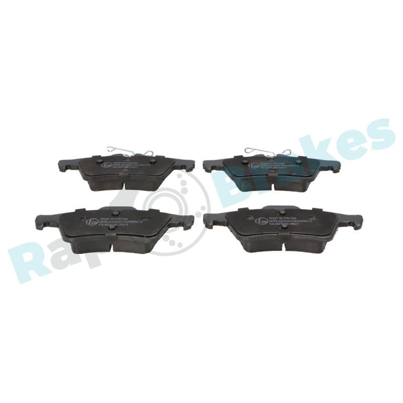 RAPBRAKES stabdžių trinkelių rinkinys, diskinis stabdys R-P0788