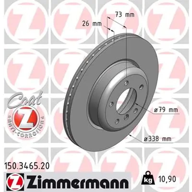 ZIMMERMANN stabdžių diskas 150.3465.20