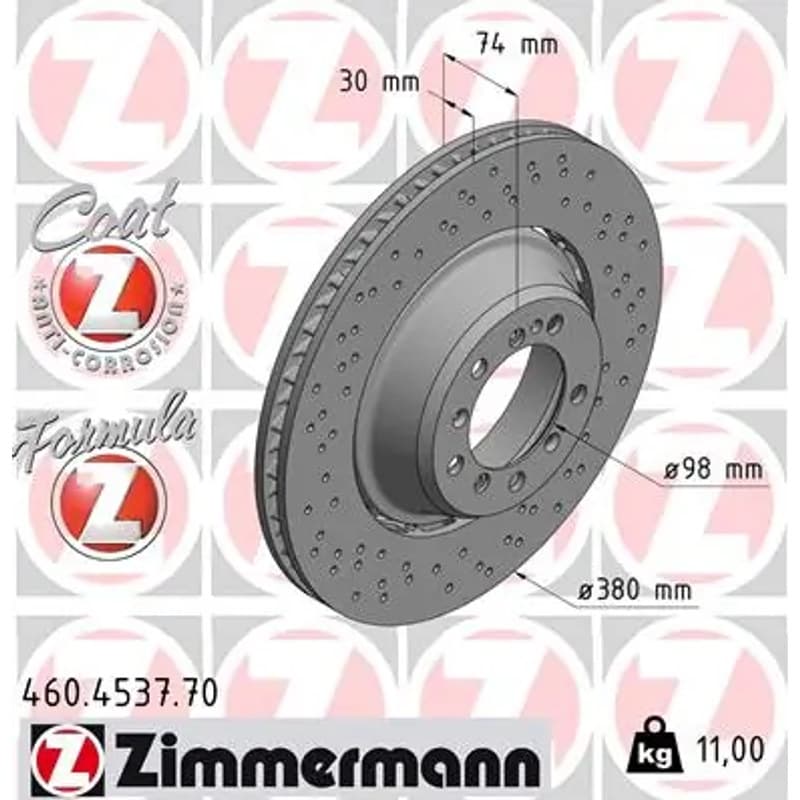 ZIMMERMANN stabdžių diskas 460.4537.70