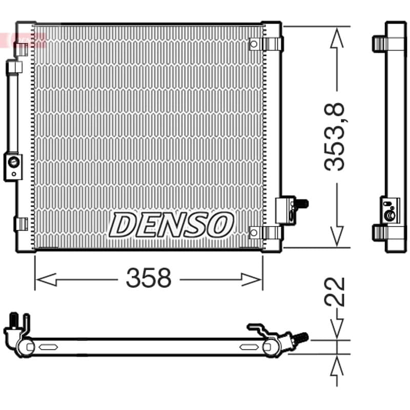 DENSO kondensatorius, oro kondicionierius DCN99081
