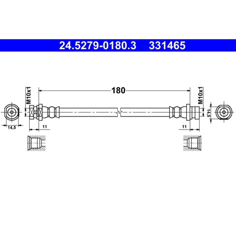 ATE stabdžių žarnelė 24.5279-0180.3