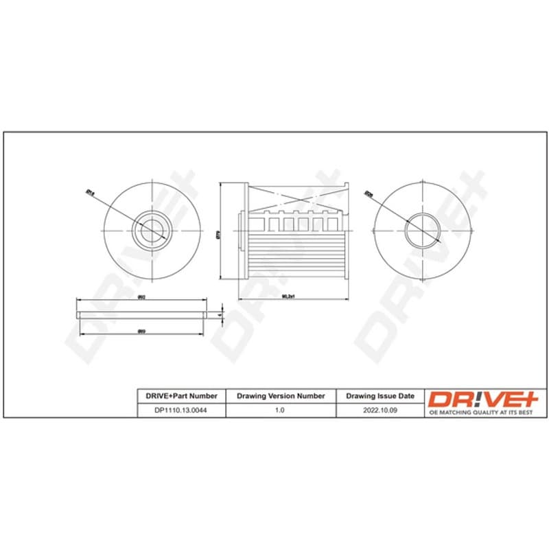 DRVE DP1110.13.0044 kuro filtras