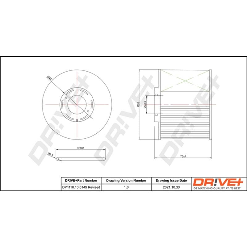 DRVE kuro filtras DP1110.13.0149