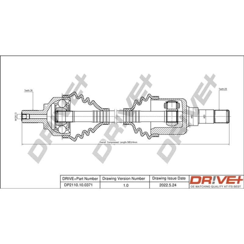 DRVE pusašis DP2110.10.0371