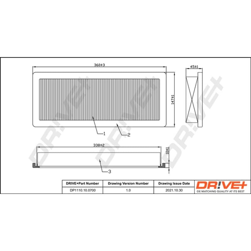 DRVE oro filtras DP1110.10.0700