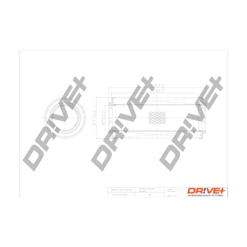 DRVE oro filtras DP1110.10.0726
