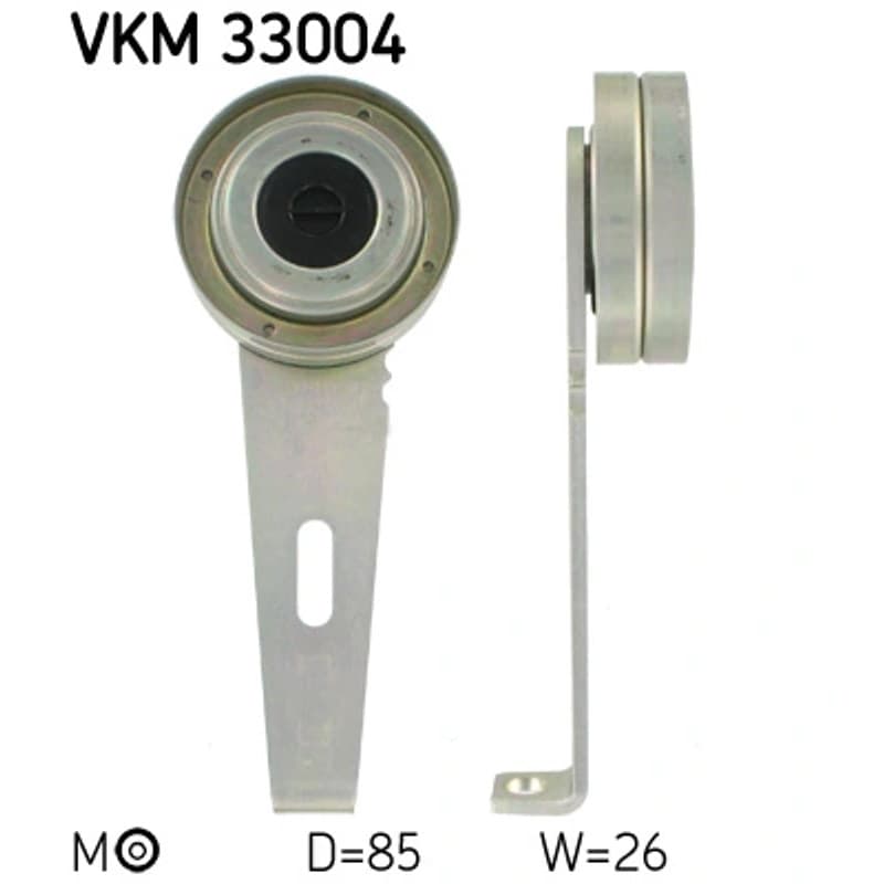 SKF VKM 33004 diržo įtempiklis, V formos rumbuotas diržas