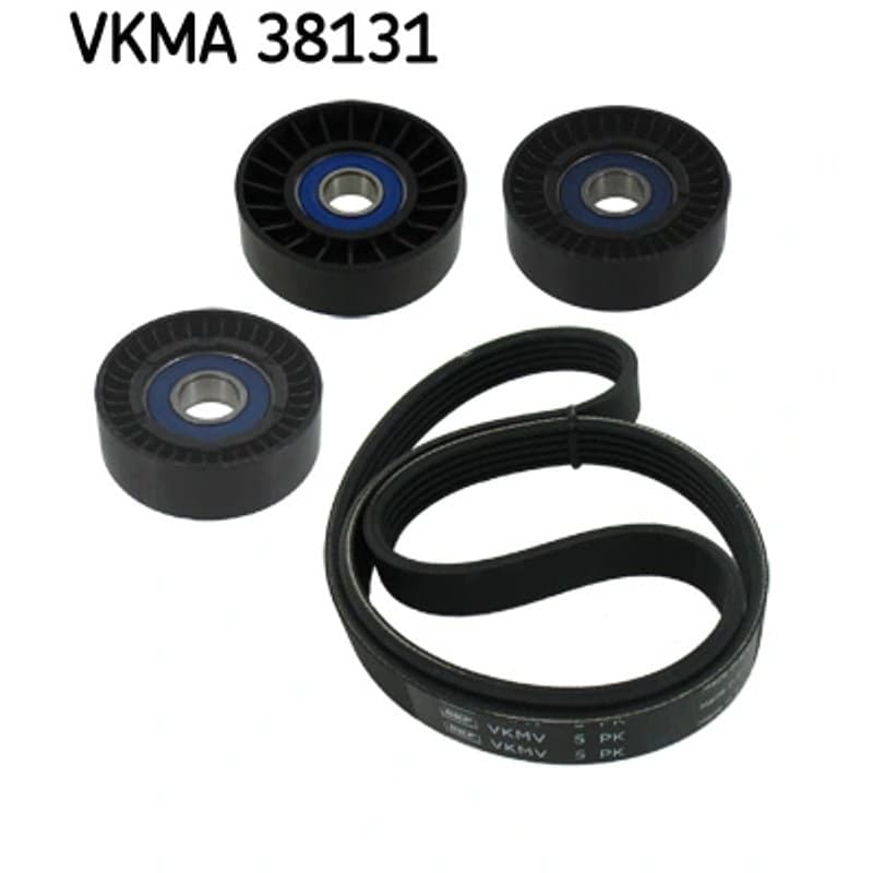 SKF VKMA 38131 V formos rumbuotas diržas, komplektas