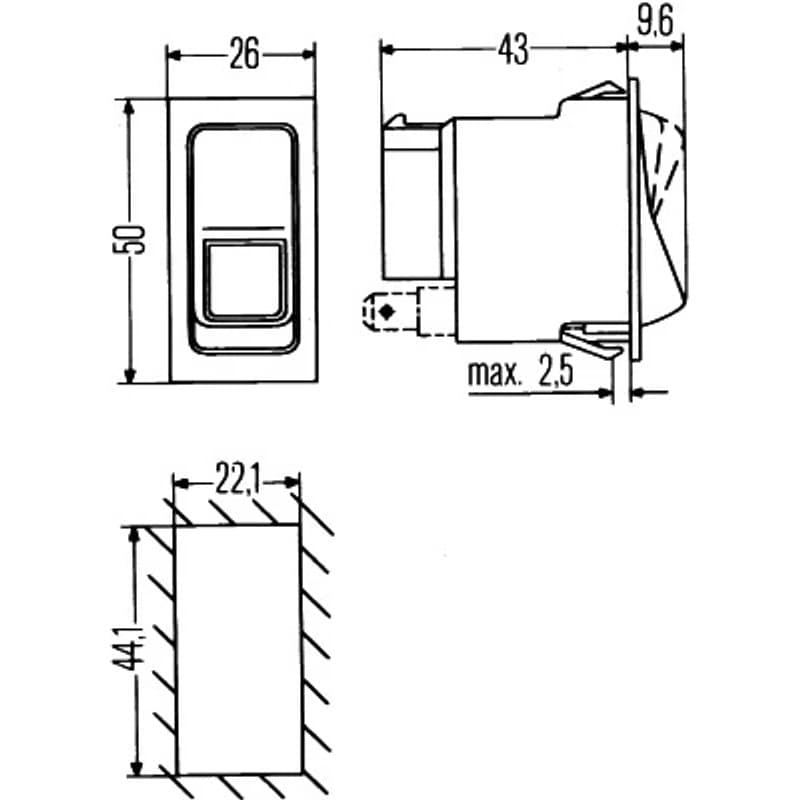 HELLA 6GM 004 570-231 jungiklis