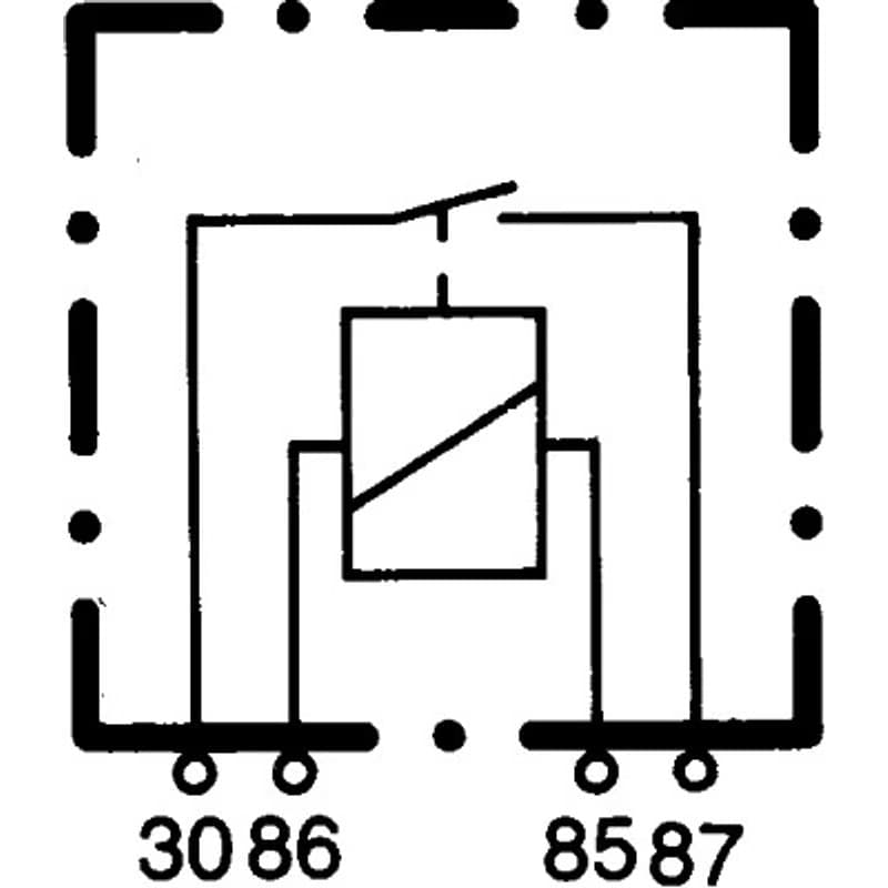 HELLA 4RA 933 332-101 relė, pagrindinė srovė