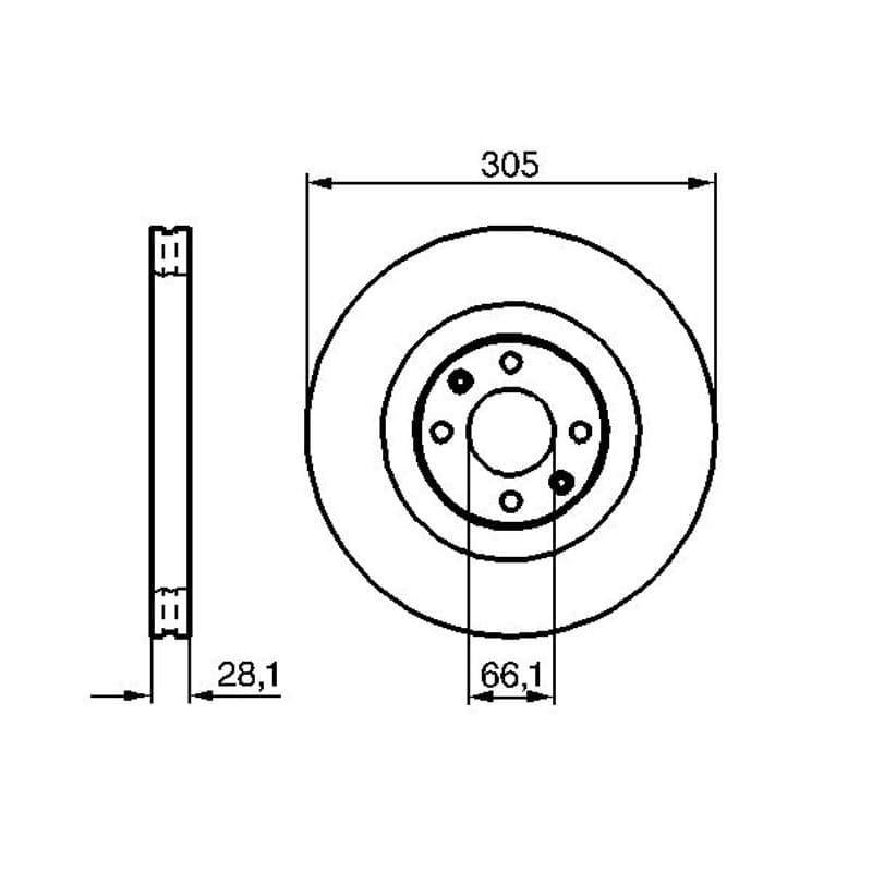 BOSCH 0 986 479 024 stabdžių diskas