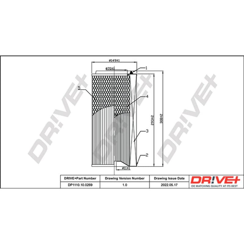 DRVE oro filtras DP1110.10.0269