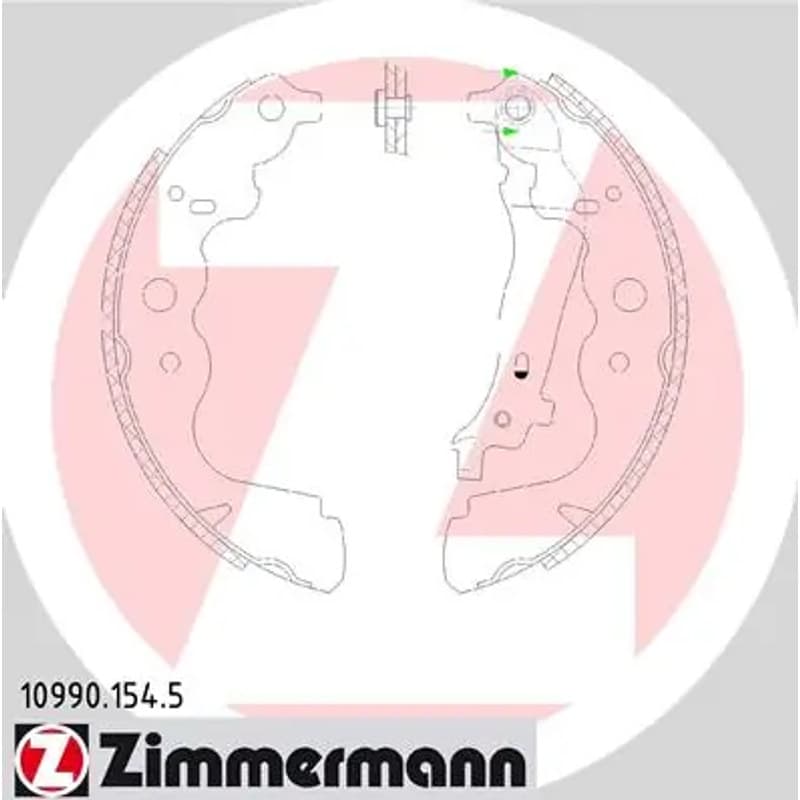 ZIMMERMANN stabdžių trinkelių komplektas 10990.154.5