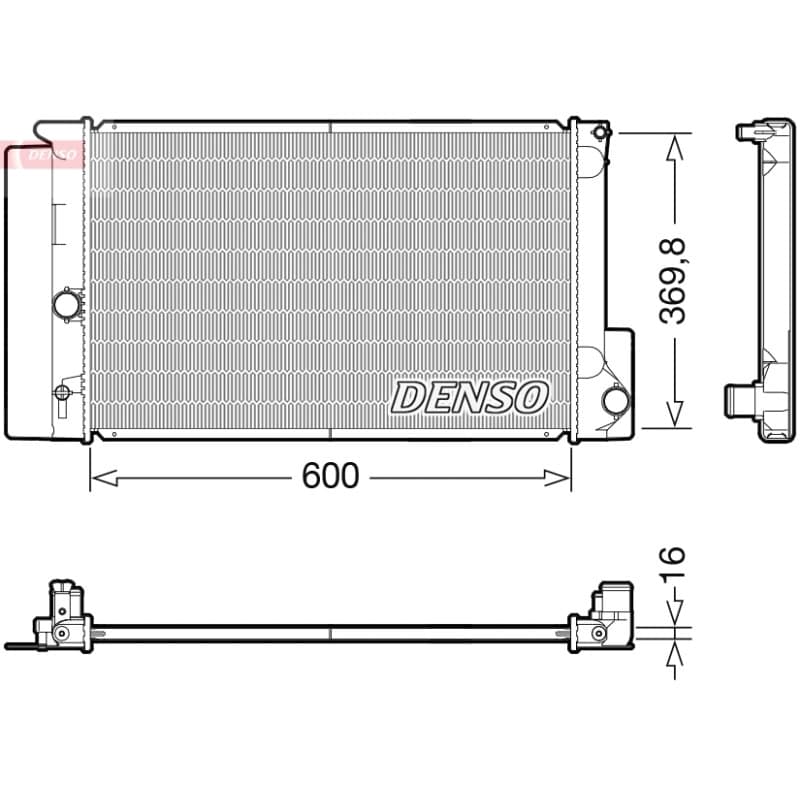 DENSO radiatorius, variklio aušinimas DRM50126