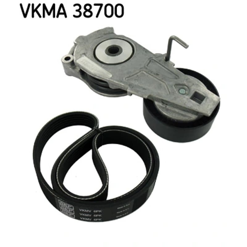 SKF VKMA 38700 V formos rumbuotas diržas, komplektas