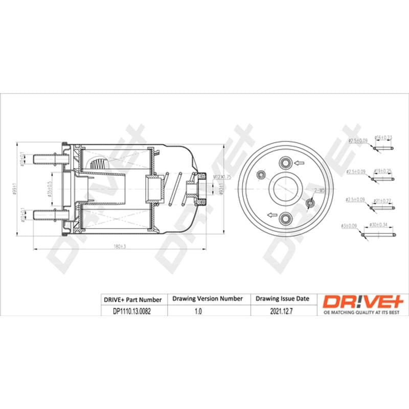 DRVE kuro filtras DP1110.13.0082