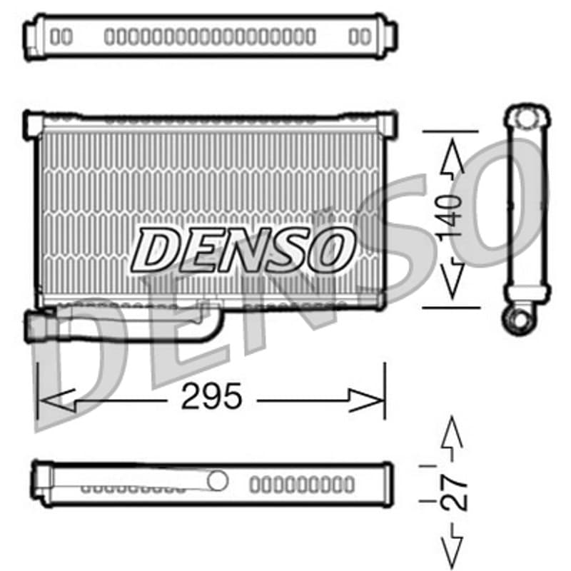DENSO šilumokaitis, salono šildymas DRR02004