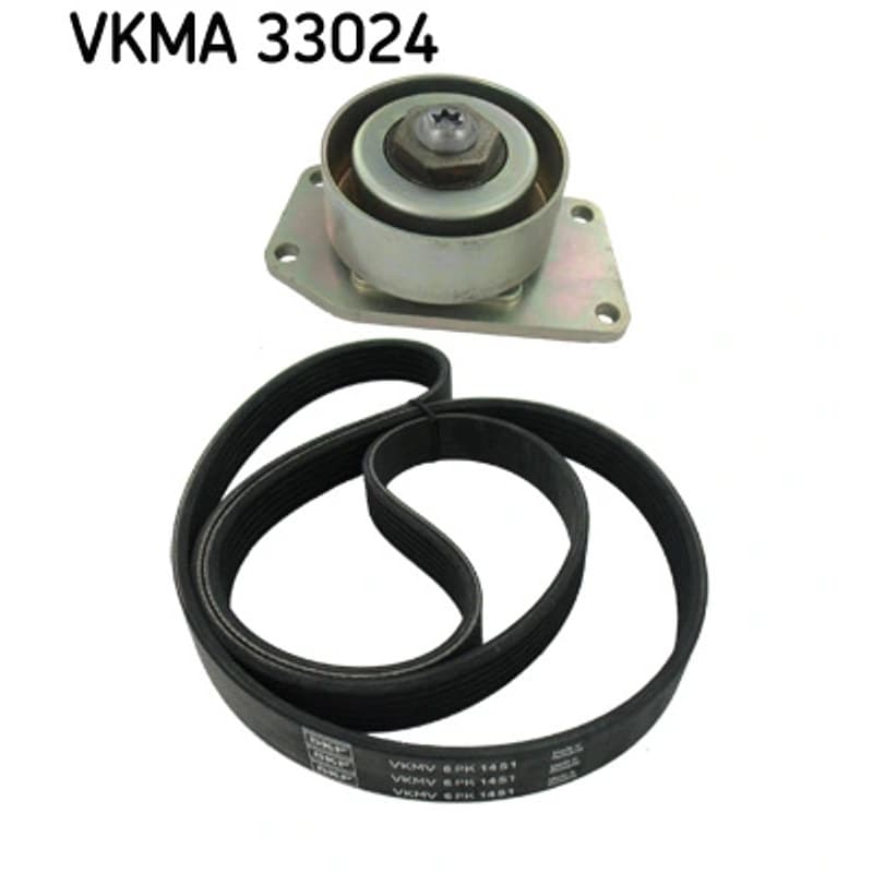 SKF VKMA 33024 V formos rumbuotas diržas, komplektas