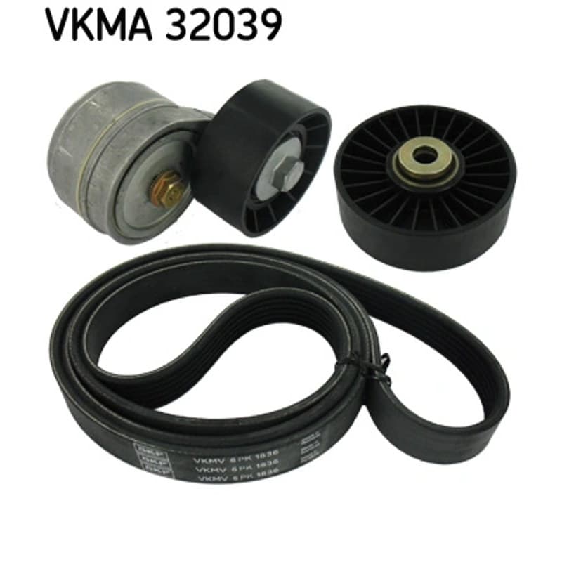 SKF VKMA 32039 V formos rumbuotas diržas, komplektas