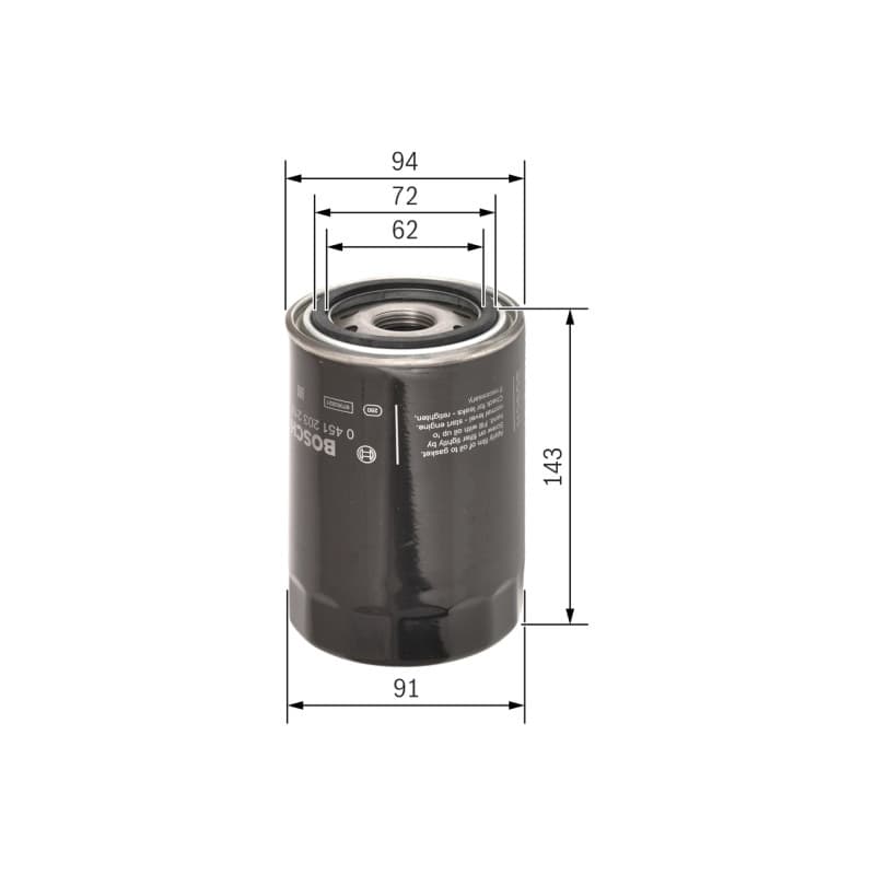 BOSCH 0 451 203 218 alyvos filtras