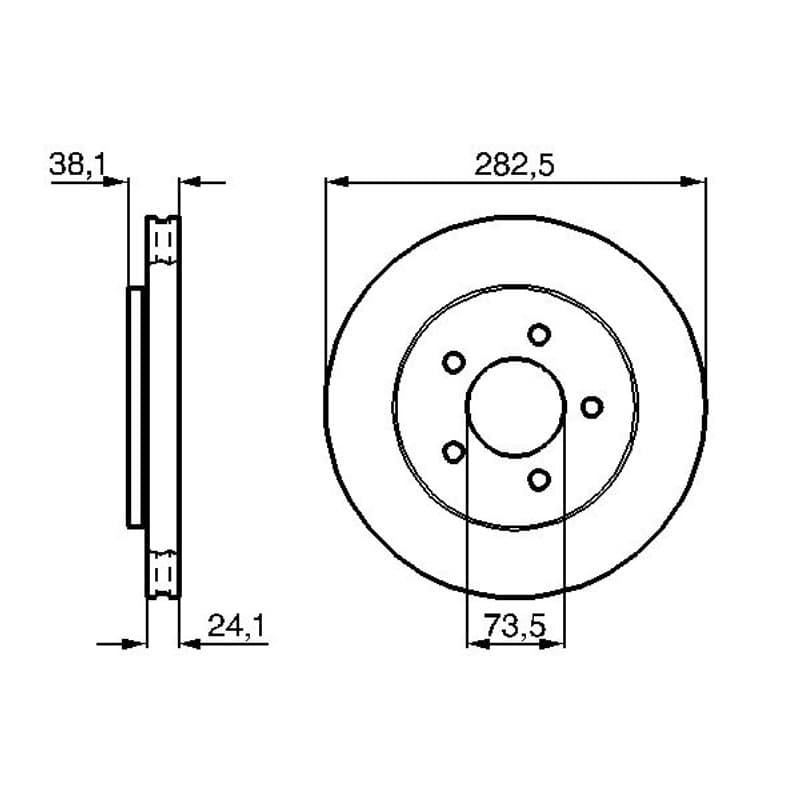 BOSCH 0 986 478 109 stabdžių diskas