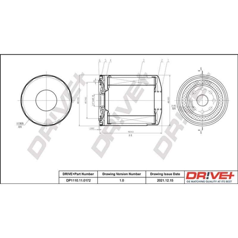 DRVE alyvos filtras DP1110.11.0172