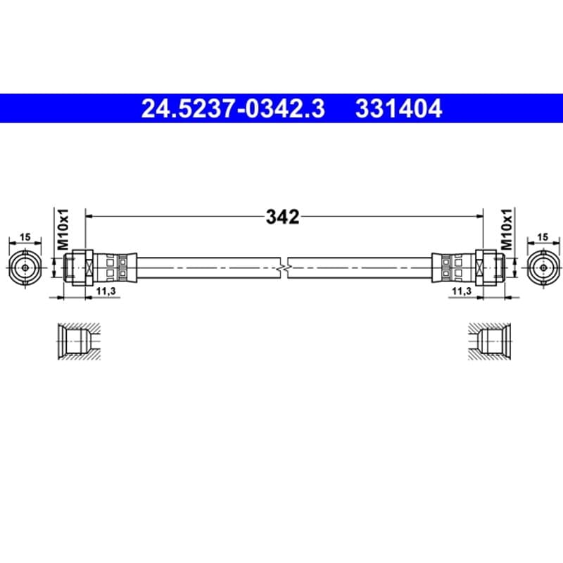 ATE stabdžių žarnelė 24.5237-0342.3