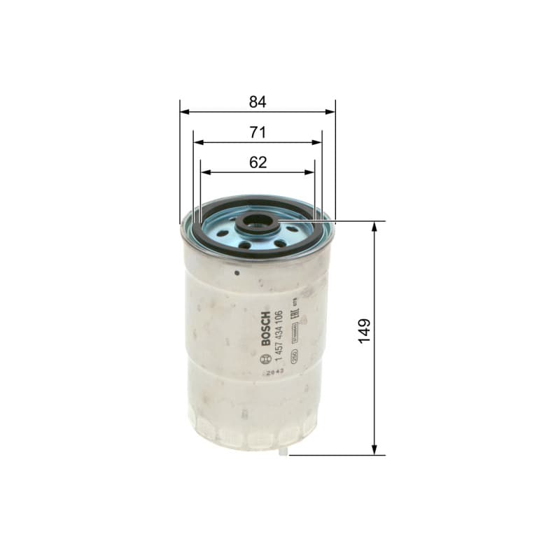 BOSCH 1 457 434 106 kuro filtras