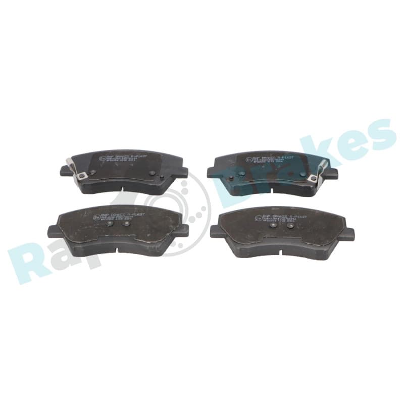 RAPBRAKES stabdžių trinkelių rinkinys, diskinis stabdys R-P1637