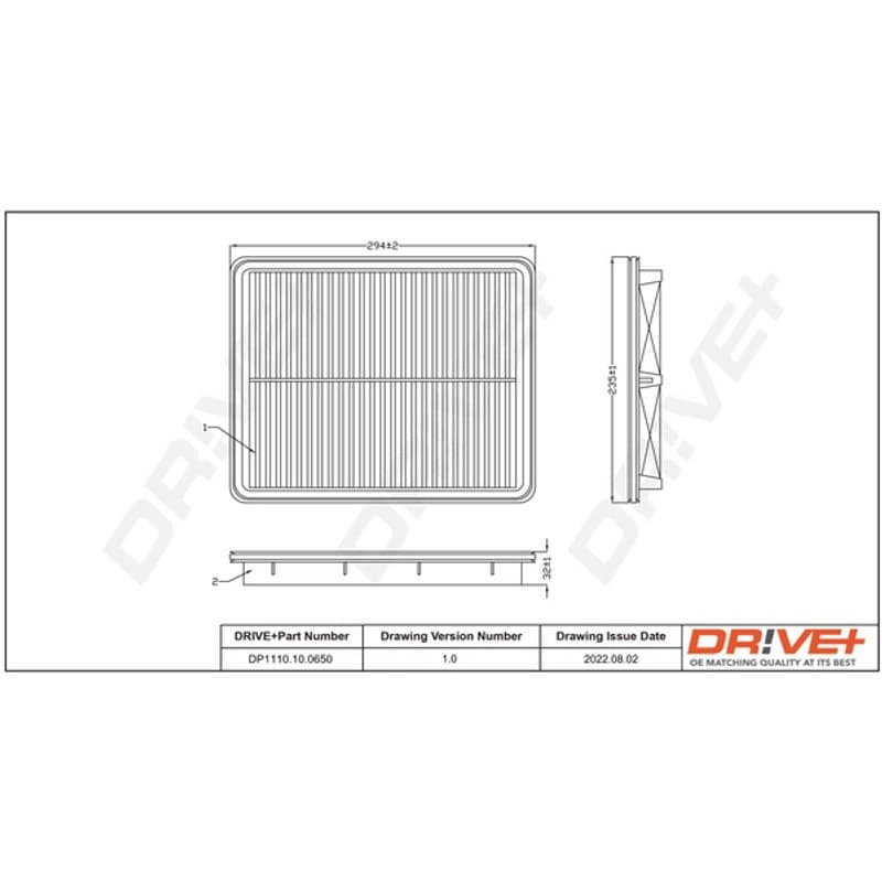 DRVE oro filtras DP1110.10.0650