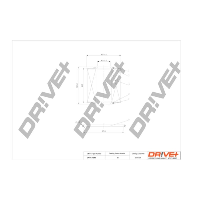 DRVE alyvos filtras DP1110.11.0069