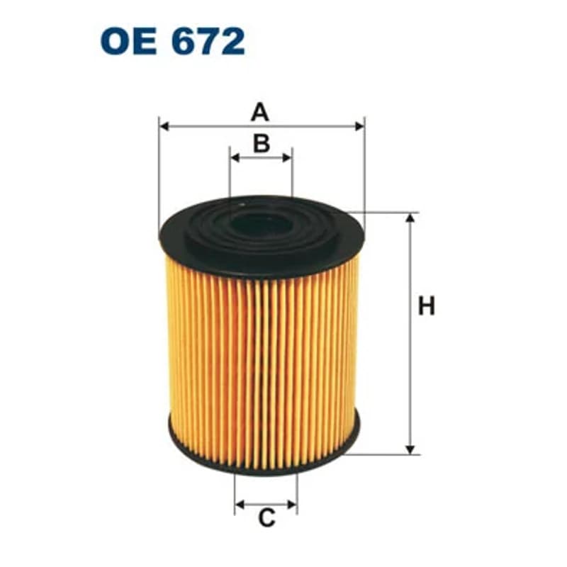 FILTRON Alyvos filtras OE 672